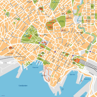 Oslo Illustrator Mapa vectorial