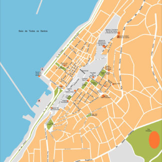 Salvador Bahia Illustrator Mapa vectorial