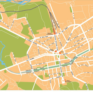 Tirana Illustrator Mapa vectorial