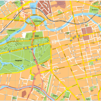 Berlin Vector EPS Mapa vectorial