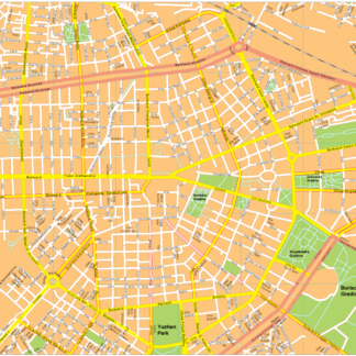 Sofia Vector EPS Mapa vectorial