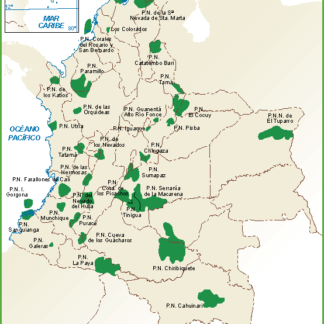 Colombia mapa parques
